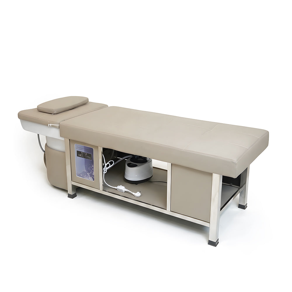 Professional Head Spa Massage Bed with Integrated Water Circulation & Steam Therapy