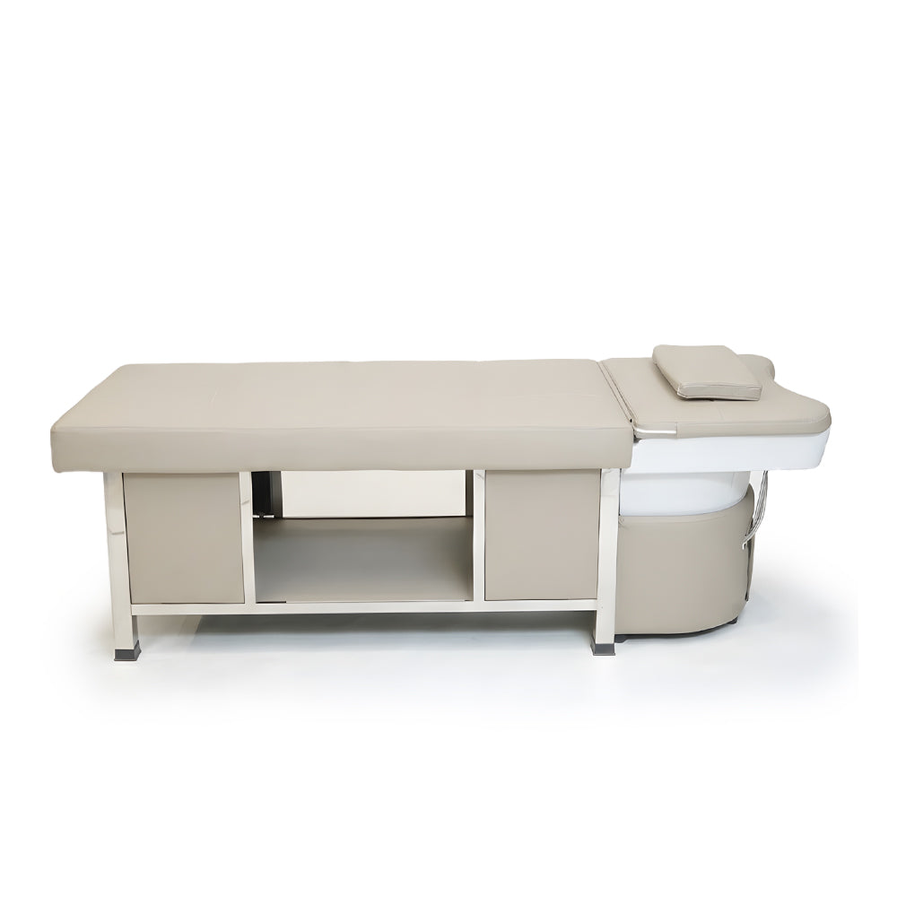 Professional Head Spa Massage Bed with Integrated Water Circulation & Steam Therapy