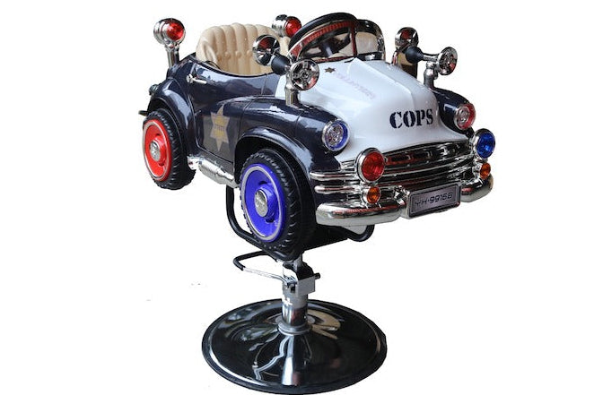 Kids Police Car Barber Chair