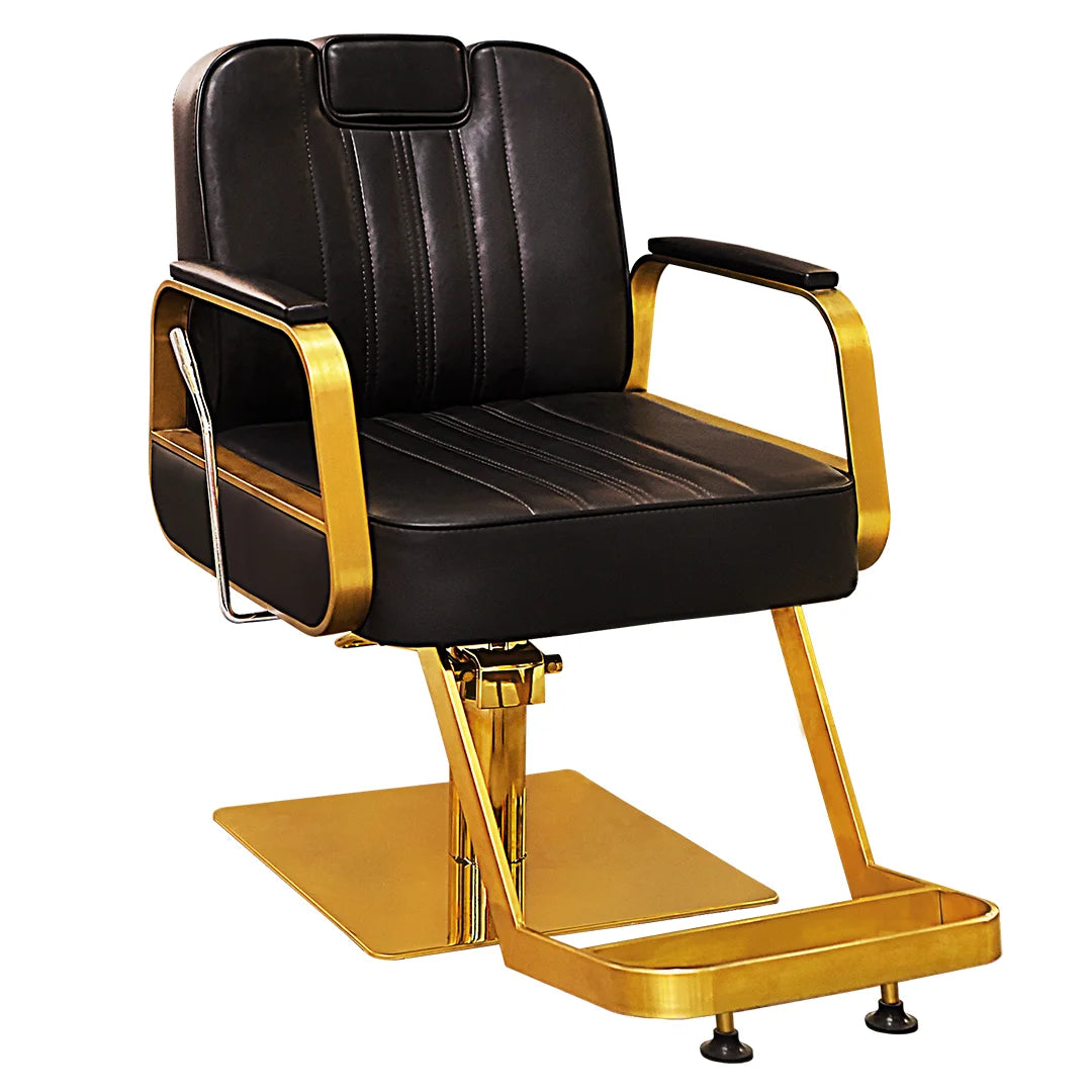 Gold Series Makeup or Barber Chair with Hydraulic & Back Recline ...