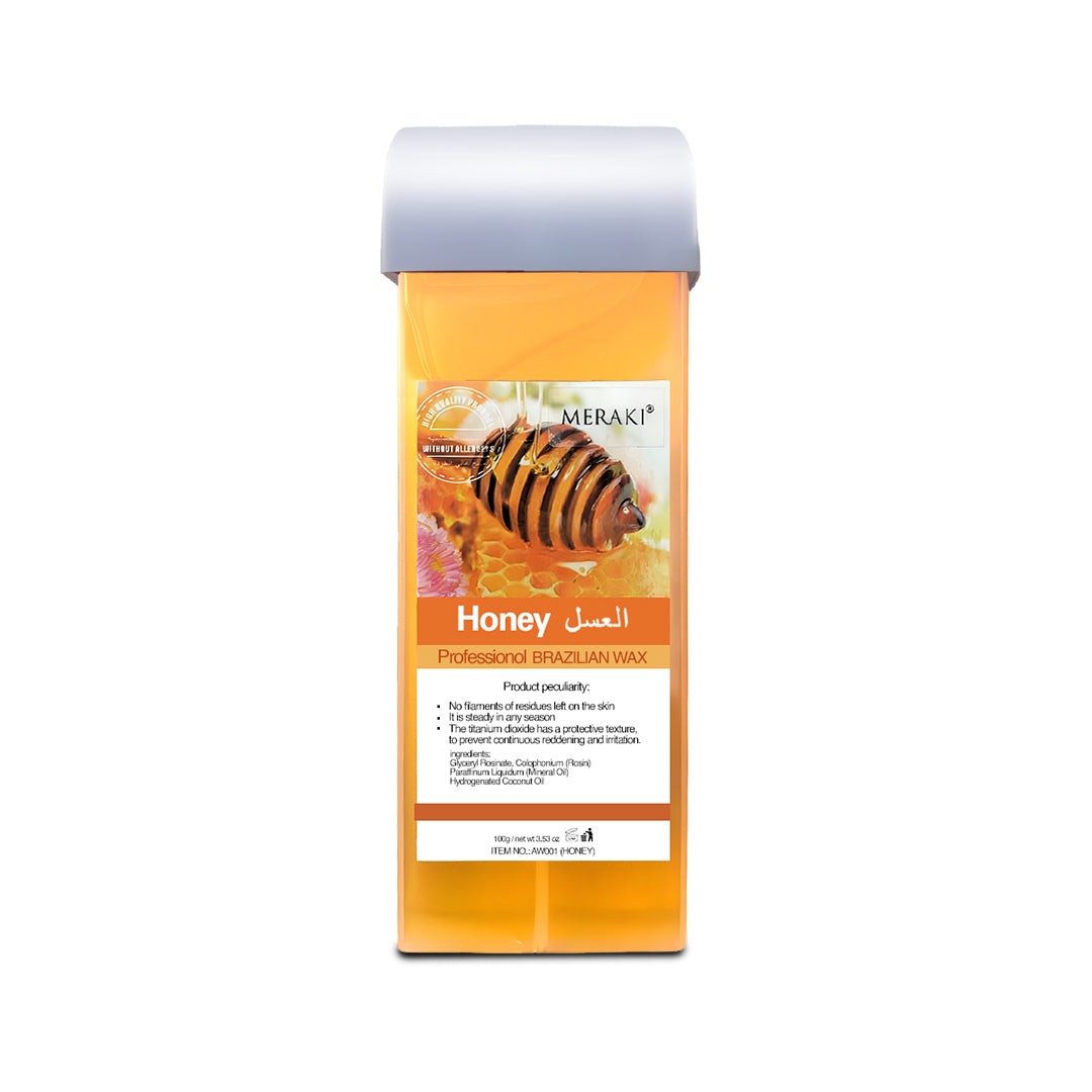 Meraki Roll-On Wax Cartridge Honey 100ml | Professional Depilatory Wax for All Skin Types