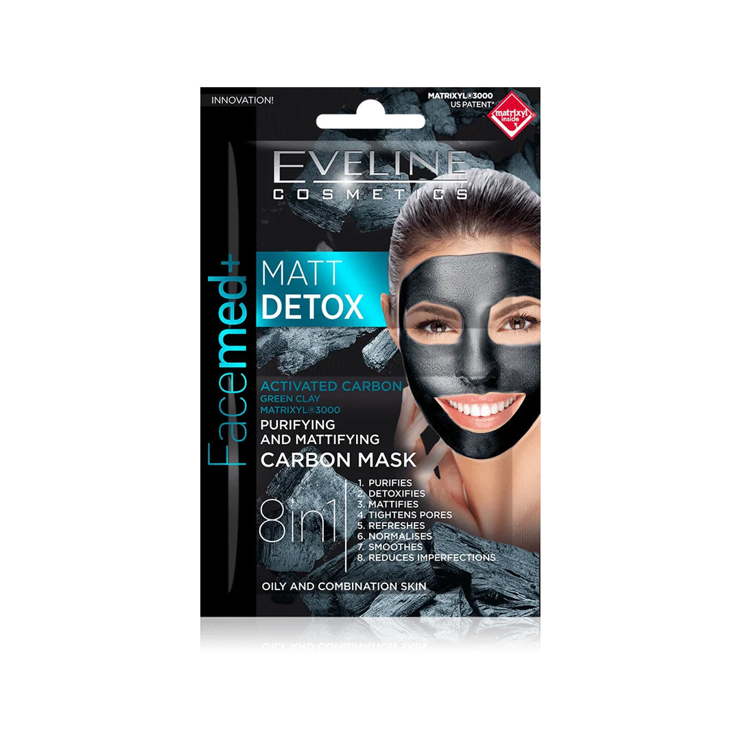 Eveline Matt Detox – Purifying & Mattifying Carbon Mask (2×5ml)