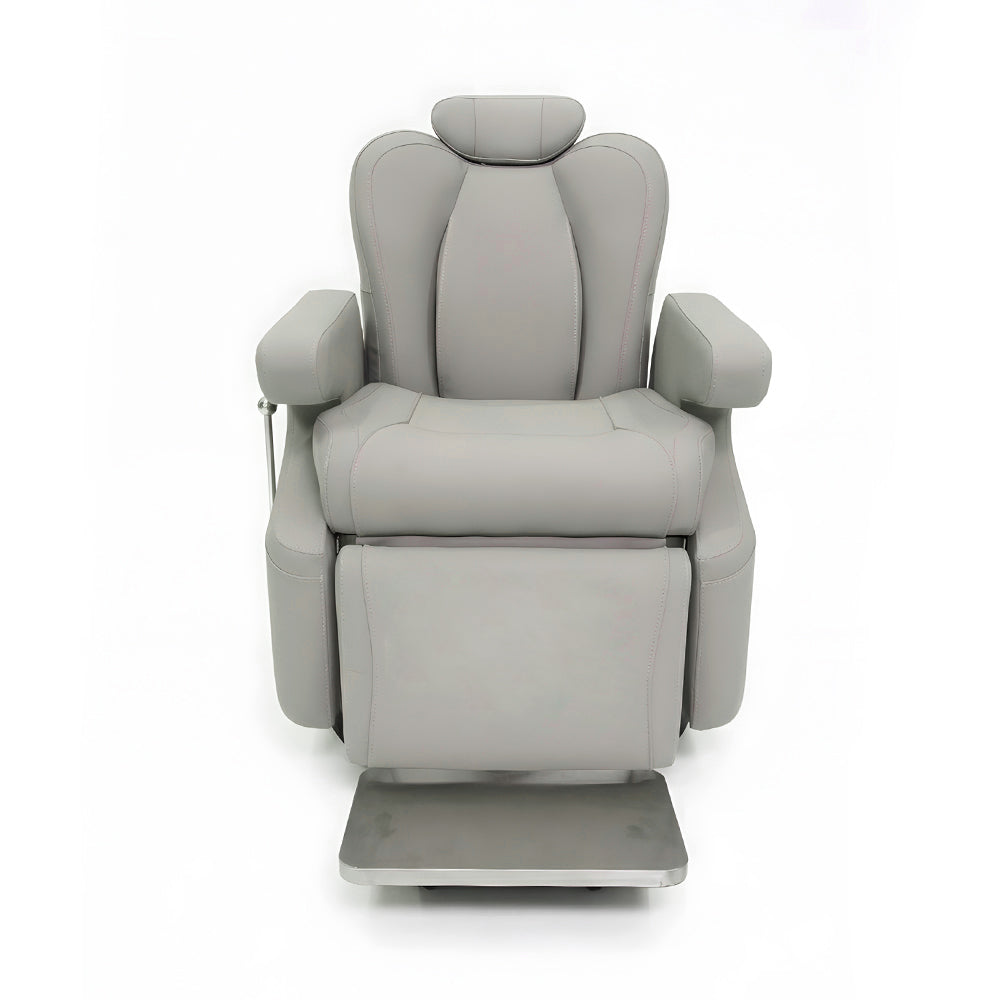 Professional Reclining Hydraulic Barber & Salon Chair with Adjustable Headrest and Footrest