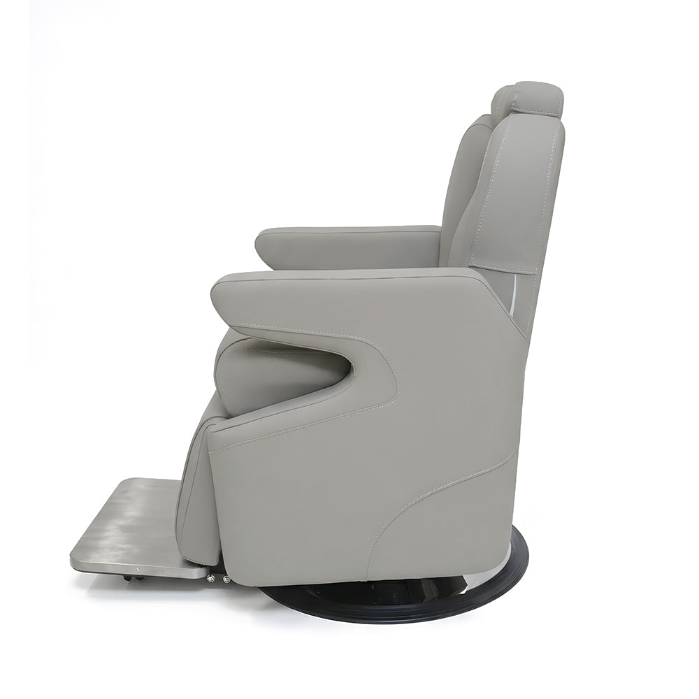 Professional Reclining Hydraulic Barber & Salon Chair with Adjustable Headrest and Footrest