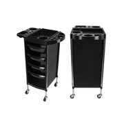 Professional 5-Drawer Salon Trolley with Fold-Out Side Tray