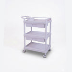 Load image into Gallery viewer, 3-Tier Rolling Salon Trolley with Storage Drawers